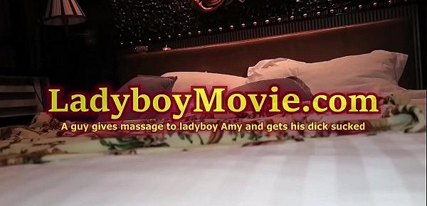  Ladyboy Amy Gives A Blowjob